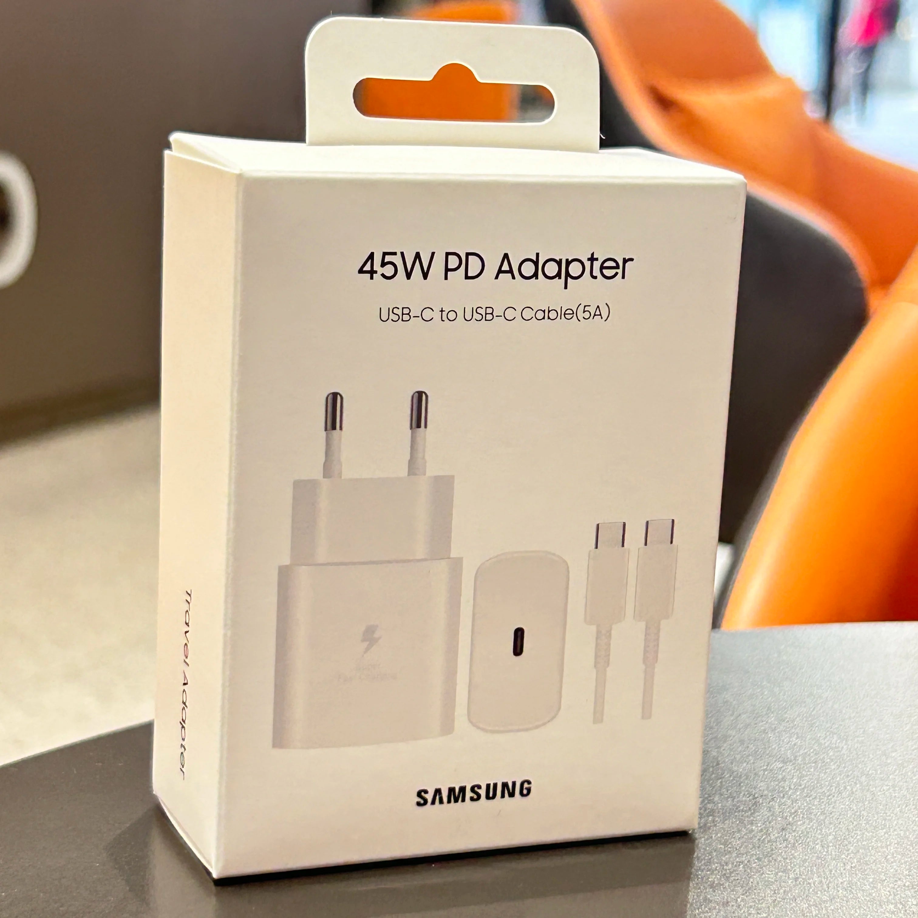 45W Super Fast Charger USB-C – Schnellladegerät mit EU-Stecker & 5A Kabel für Samsung Galaxy