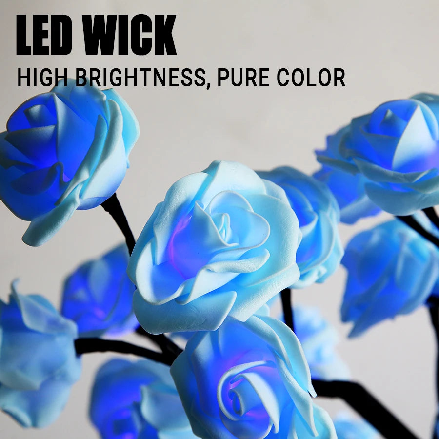 Die LED Rose sorgen für eine warme, romantische Atmosphäre 🌹✨